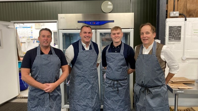 Our Butchers team at Elms Farm Costock